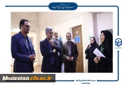 بازدید رئیس مرکز سنجش و پایش کیفیت آموزشی وزارت آموزش و پرورش و مدیرکل آموزش و پرورش خوزستان از فرآیند مصاحبه داوطلبان آزمون سراسری دانشگاه فرهنگیان- پردیس حضرت فاطمه الزهرا (س) اهواز