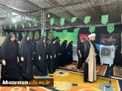 حضور کارکنان و دانشجومعلمان پردیس حضرت فاطمه الزهرا(س) اهواز در موکب دانشگاه فرهنگیان در مرز چذابه 