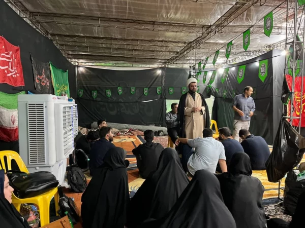 حضور کارکنان و دانشجومعلمان پردیس حضرت فاطمه الزهرا(س) اهواز در موکب دانشگاه فرهنگیان در مرز چذابه 