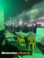 حضور کارکنان و دانشجومعلمان پردیس حضرت فاطمه الزهرا(س) اهواز در موکب دانشگاه فرهنگیان در مرز چذابه 