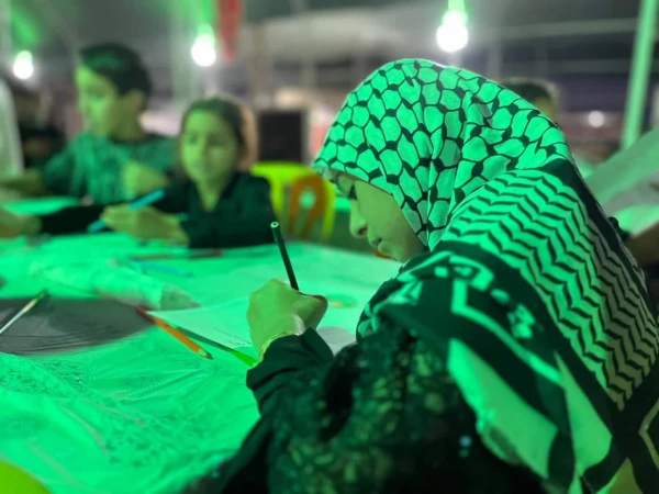 حضور کارکنان و دانشجومعلمان پردیس حضرت فاطمه الزهرا(س) اهواز در موکب دانشگاه فرهنگیان در مرز چذابه 