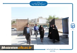 بازدید سرپرست اداره کل سیاسی، انتخابات و تقسیمات کشوری استانداری خوزستان از روند تجهیز ساختمان های رفاهی و آموزشی پردیس حضرت فاطمه الزهرا (س) اهواز 