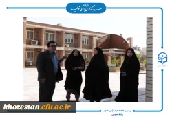 بازدید سرپرست اداره کل سیاسی، انتخابات و تقسیمات کشوری استانداری خوزستان از روند تجهیز ساختمان های رفاهی و آموزشی پردیس حضرت فاطمه الزهرا (س) اهواز 