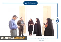 بازدید سرپرست اداره کل سیاسی، انتخابات و تقسیمات کشوری استانداری خوزستان از روند تجهیز ساختمان های رفاهی و آموزشی پردیس حضرت فاطمه الزهرا (س) اهواز 