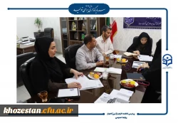 جلسه معاونت امور دانشجویی پردیس حضرت فاطمه الزهرا(س) اهواز به منظور برنامه ریزی آغاز سال تحصیلی 1405-1404