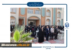 آیین افتتاحیه دوره فرهنگی زیارتی «سراج» و اعزام ۹۰ نفر از دانشجومعلمان پردیس حضرت فاطمه الزهرا(س) اهواز به مشهد مقدس برگزار شد.  