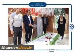 آیین افتتاحیه دوره فرهنگی زیارتی «سراج» و اعزام ۹۰ نفر از دانشجومعلمان پردیس حضرت فاطمه الزهرا(س) اهواز به مشهد مقدس برگزار شد.  