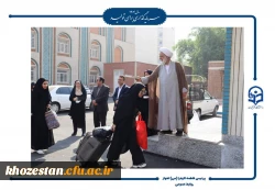 آیین افتتاحیه دوره فرهنگی زیارتی «سراج» و اعزام ۹۰ نفر از دانشجومعلمان پردیس حضرت فاطمه الزهرا(س) اهواز به مشهد مقدس برگزار شد.  