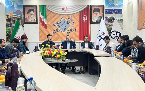 نشست «معلم تراز» با حضور سید محسن موسوی زاده در مرکز مدیریت دانشگاه فرهنگیان خوزستان برگزار شد 2