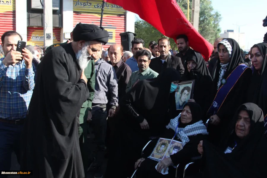 مراسم تشییع پیکر مطهر شهدای گمنام در اهواز