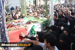 مراسم تشییع پیکر مطهر شهدای گمنام در اهواز