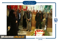 برگزاری مراسم اولین سالگرد تدفین شهید گمنام در پردیس حضرت فاطمه الزهرا(س) اهواز