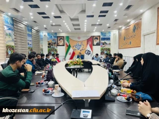 همفکری فعالین رسانه ای با سرپرست دانشگاه فرهنگیان خوزستان 