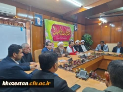 حضور فعال مدیریت دانشگاه فرهنگیان خوزستان و جمعی از اساتید در جمعیت هلال احمر و پیوستن به پویش ملی «جبهه مردمی ایران ما» 6
