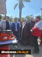 حضور فعال مدیریت دانشگاه فرهنگیان خوزستان و جمعی از اساتید در جمعیت هلال احمر و پیوستن به پویش ملی «جبهه مردمی ایران ما» 7