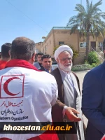 حضور فعال مدیریت دانشگاه فرهنگیان خوزستان و جمعی از اساتید در جمعیت هلال احمر و پیوستن به پویش ملی «جبهه مردمی ایران ما» 16
