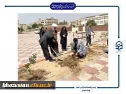  آیین کاشت نهال در دانشگاه فرهنگیان حضرت فاطمه الزهرا(س) اهواز
