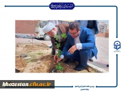  آیین کاشت نهال در دانشگاه فرهنگیان حضرت فاطمه الزهرا(س) اهواز