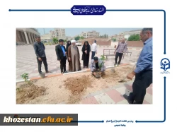  آیین کاشت نهال در دانشگاه فرهنگیان حضرت فاطمه الزهرا(س) اهواز