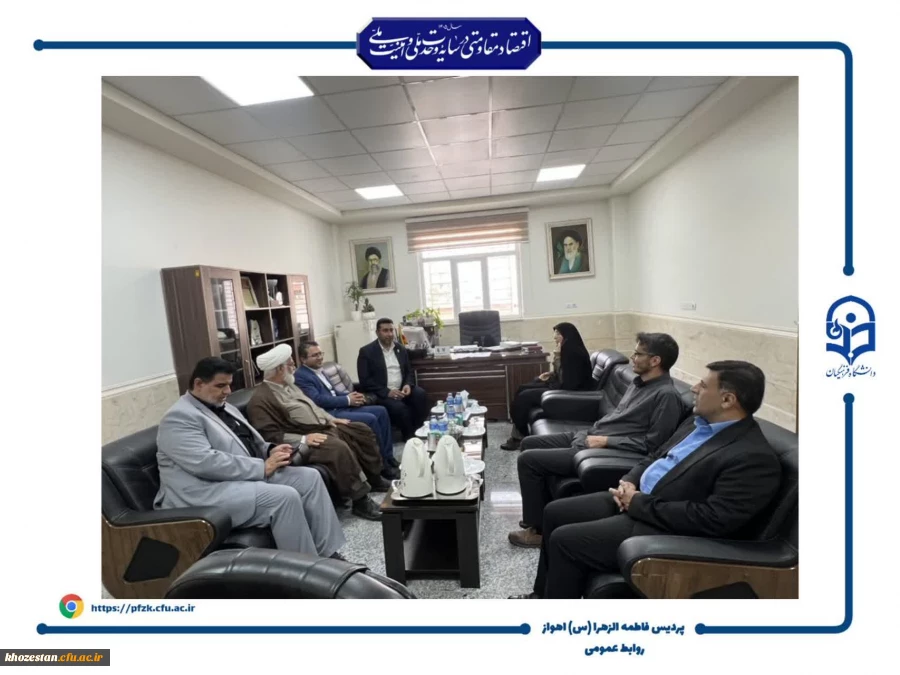  بازدید مسئولان دانشگاه فرهنگیان خوزستان از پردیس حضرت فاطمه الزهرا(س) اهواز