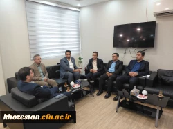 دیدار  رئیس دانشگاه فرهنگیان خوزستان با مدیرکل نوسازی مدارس استان