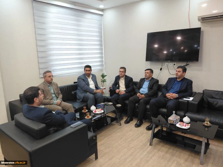دیدار  رئیس دانشگاه فرهنگیان خوزستان با مدیرکل نوسازی مدارس استان