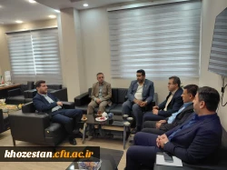 دیدار  رئیس دانشگاه فرهنگیان خوزستان با مدیرکل نوسازی مدارس استان
