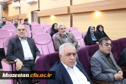 مراسم تکریم از اساتید هیأت علمی بازنشسته و مدیران سابق مدیریت، پردیس ها و مراکز دانشگاه فرهنگیان استان خوزستان