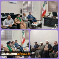 دیدار روسای نهادهای فرهنگی اجتماعی شهرستان بهبهان با سرپرست مرکز امام جعفر صادق(ع) بهبهان