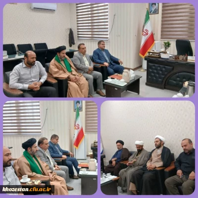 دیدار روسای نهادهای فرهنگی اجتماعی شهرستان بهبهان با سرپرست مرکز امام جعفر صادق(ع) بهبهان
