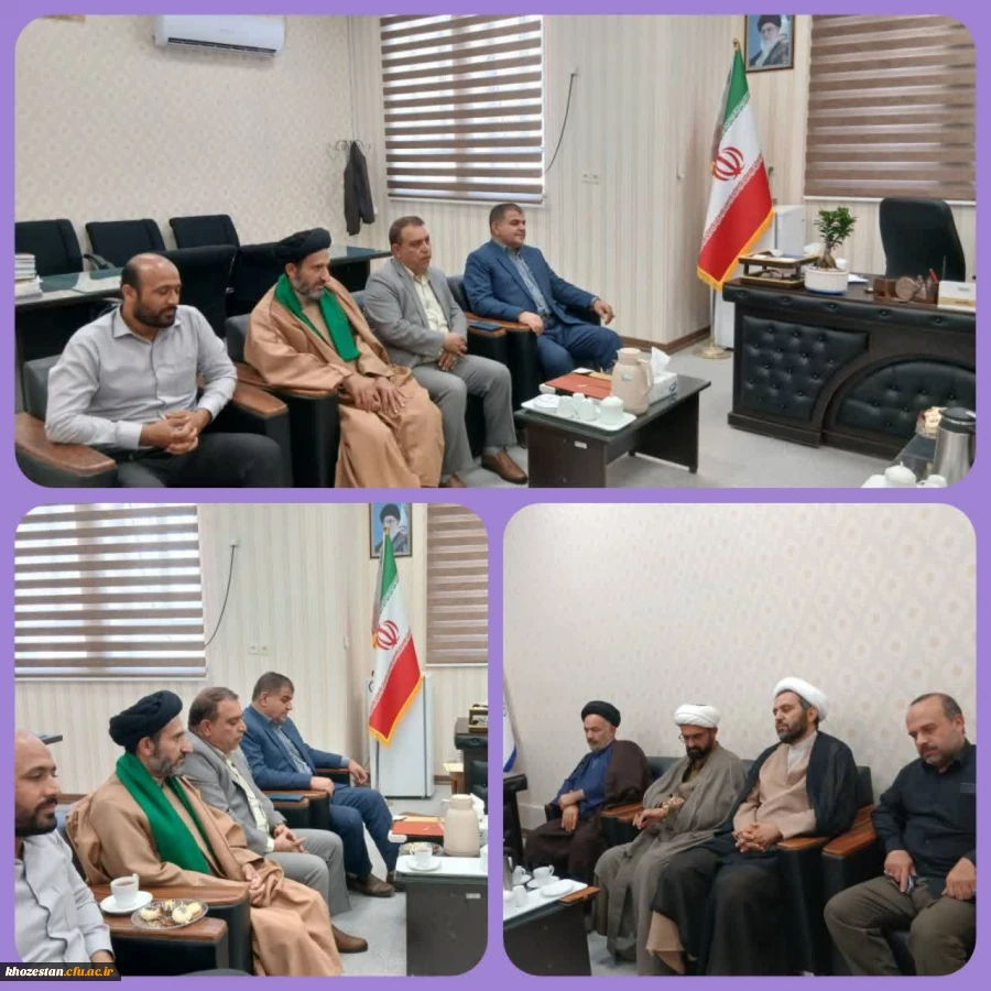 دیدار روسای نهادهای فرهنگی اجتماعی شهرستان بهبهان با سرپرست مرکز امام جعفر صادق(ع) بهبهان