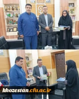 تجلیل سرپرست دانشگاه فرهنگیان خوزستان از روابط عمومی استان به مناسبت هفته ارتباطات و روابط عمومی
