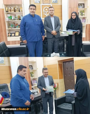 تجلیل سرپرست دانشگاه فرهنگیان خوزستان از روابط عمومی استان به مناسبت هفته ارتباطات و روابط عمومی